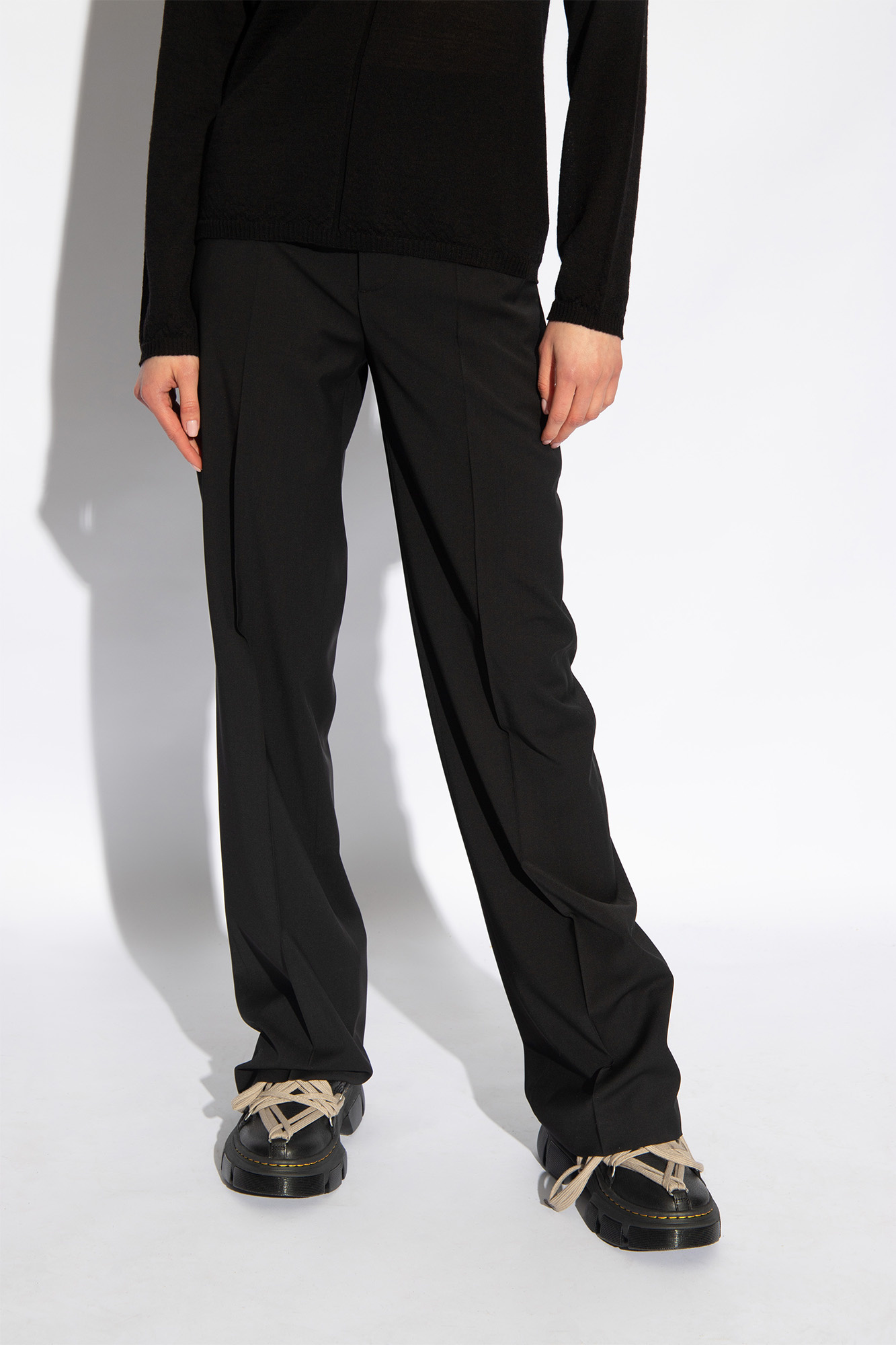 Black 'Dietrich' wool trousers Rick Owens - Vitkac Canada